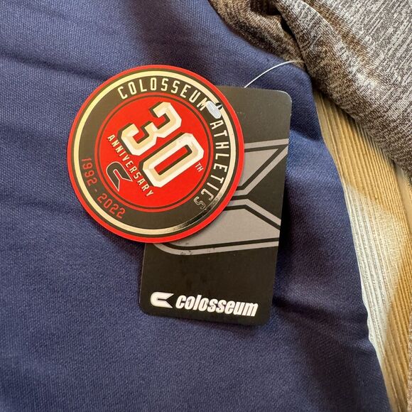 Colosseum Xavier Musketeers Logo Full Snap Hooded Jacket Men’s L Blue Gray New - Picture 4 of 14